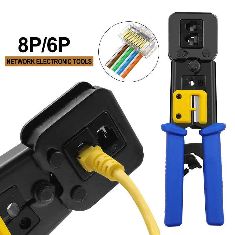 NEW EZ rj45 crimper RJ45 Crimping Tool Hand Network Tool kit for cat6 cat5 cat5e rj45 rj11 connector 8P 6P Cable Wires plier