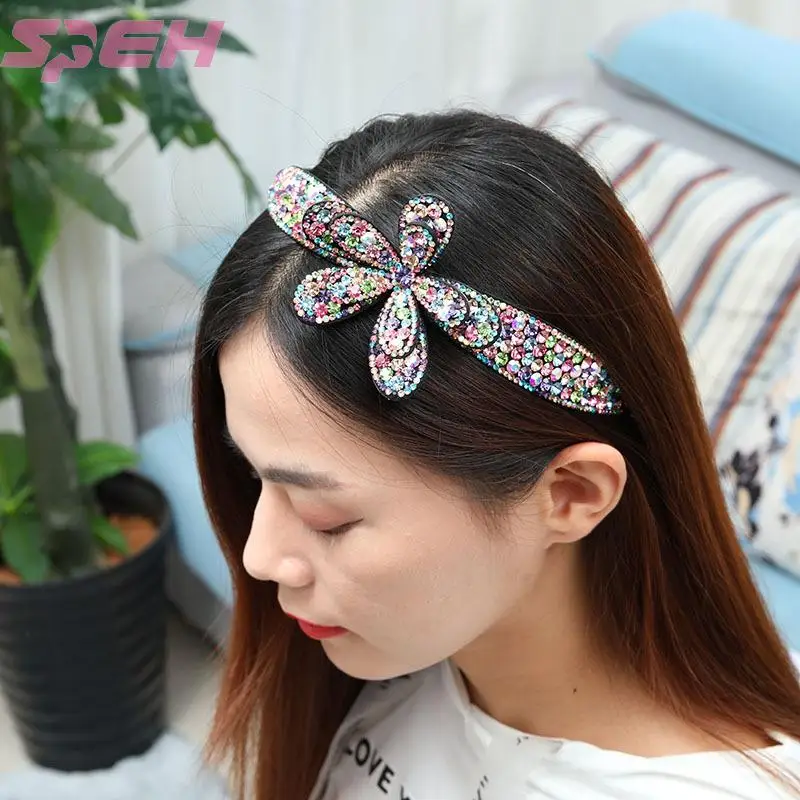 Imported Austrian Rhinestone fine edge hair band and Korean simple head band