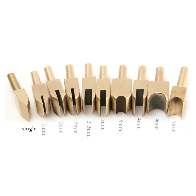 1 Sets Electric Brass Solder For Leather Soldering Iron Tip To Burn The Edge Press Edge Sealing Machine Line For Leather Craft