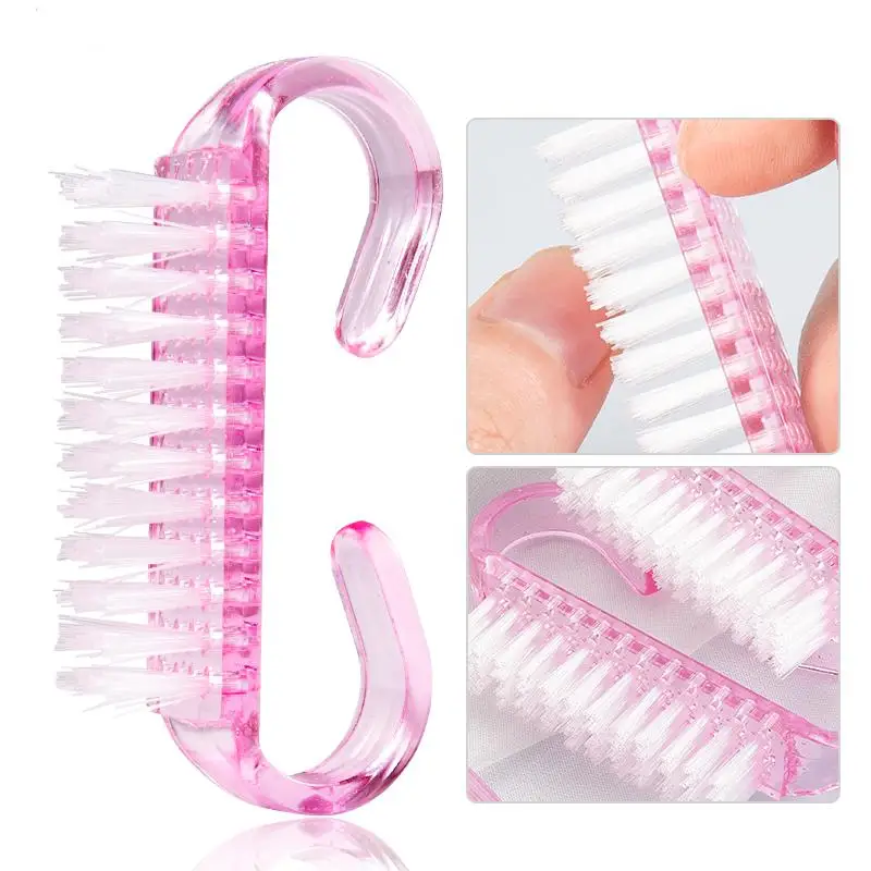 10 pz/set Nail Art spazzola per la pulizia strumento per la cura del Manicure detergente per Pedicure per polvere di Gel UV acrilico rimuovere il salone piccolo angolo