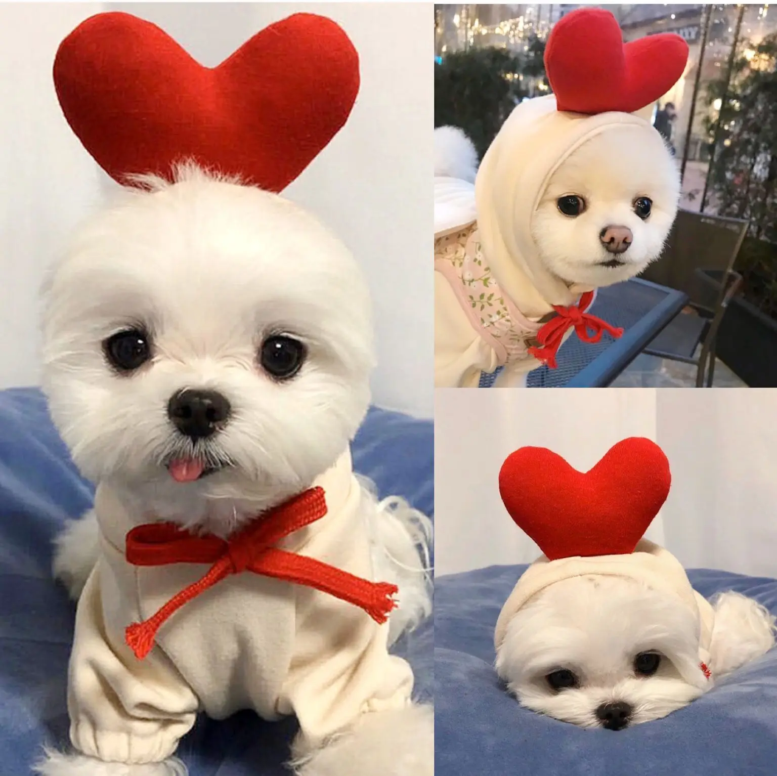 

Cute Heart Dogs Coat Hoodie Winter Warm Fleece Clothes Puppy Pets Costume Jacket French Bulldog Chihuahua Kitten Cat Clothing