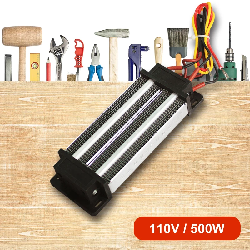 110V 500W AC DC Insulated Thermostatic PTC ceramic air heater PTC heating element Electric heater 96A2 140*50.5*26