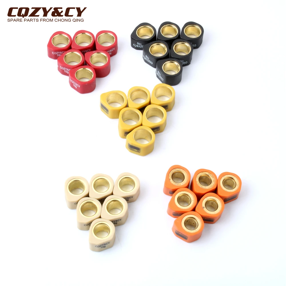 6PC Obciążniki rolkowe do wariatora wyścigowego 20x15mm 8g 10g 13g 15g 19g Do Honda Chiocciola NES Dylan PCX SH CH150 125cc 150cc