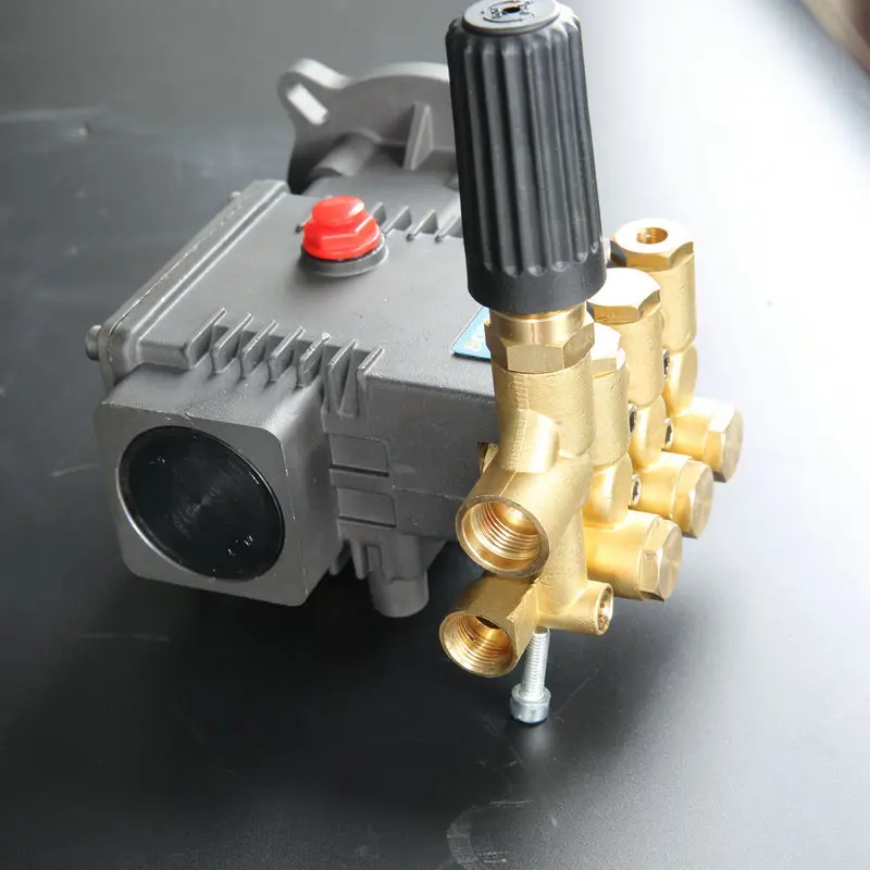 High Pressure Washer Piston Pump LM Brass Triplex Plunger Pump 100Bar 2-12LPM for Car Washing Machine Fog Misting Humidifier