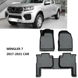 Auto Leather Mats Fit For Greatwall Wingle 5 Wingle 7 Floor Mats 2017 2018 2019 2020 2021 Car Parts Auto Accessories