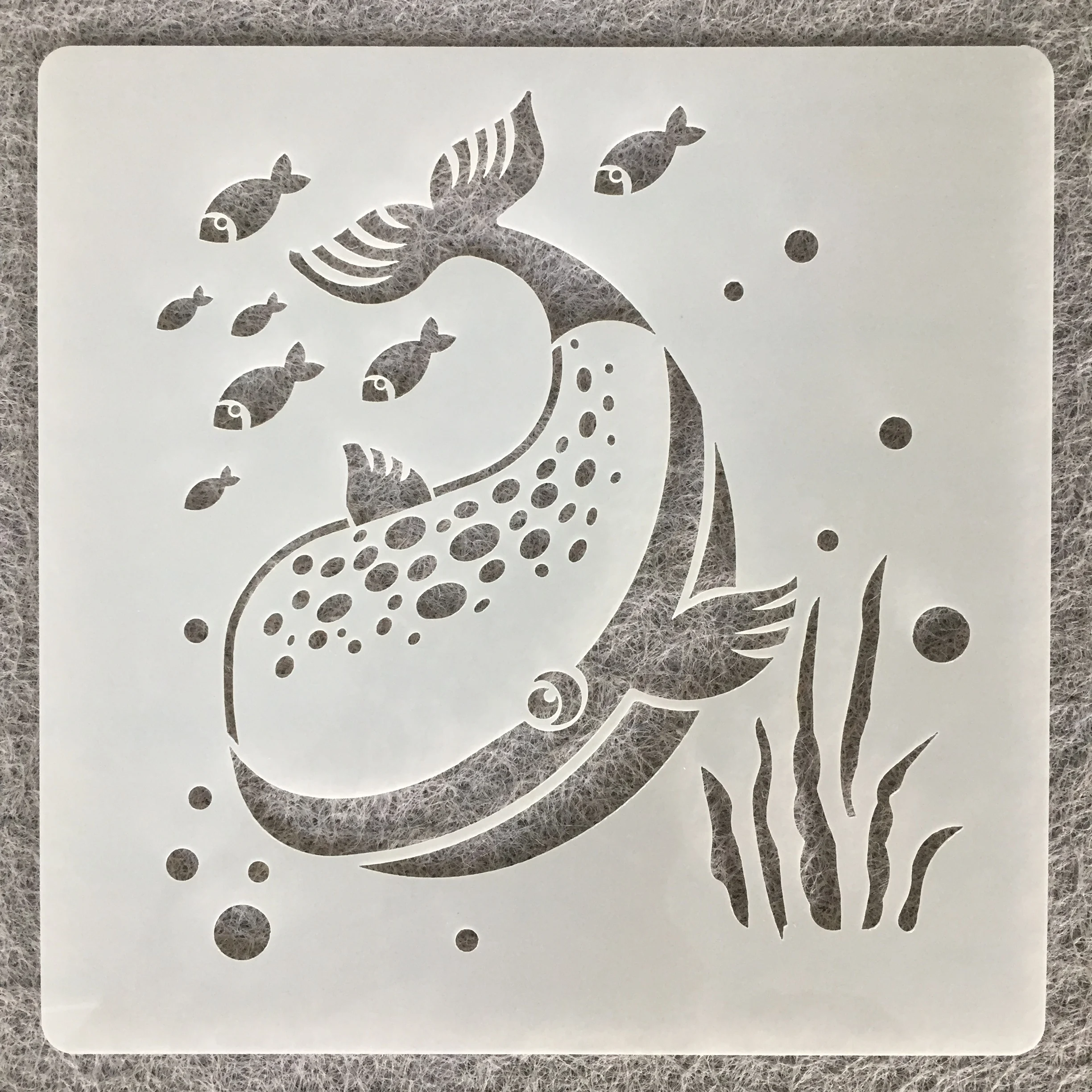 16Pcs 15cm Marine Ocean Animals DIY Layering Stencils Wall Painting Scrapbook Coloring Embossing Album Decorative Template