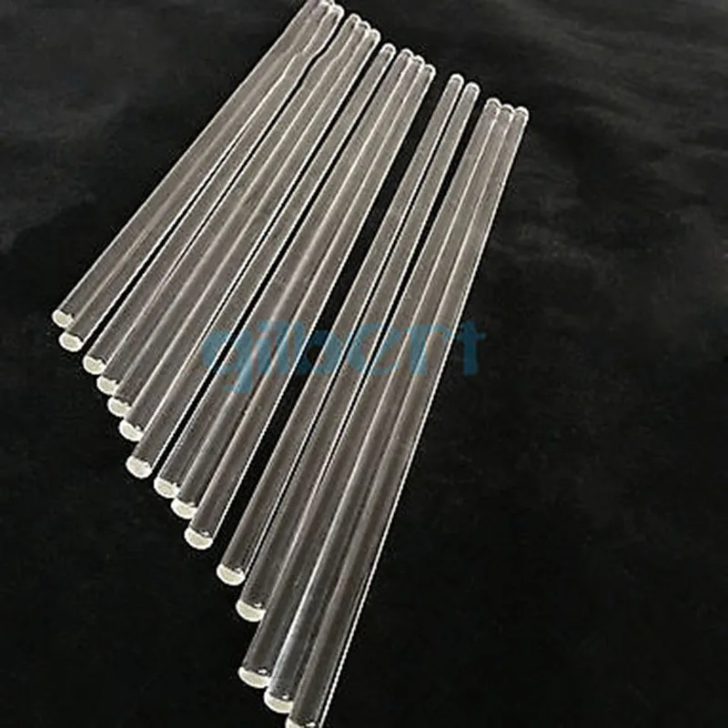 LOT10 Lab Glass Stirring Rods 7mm Diameter 300/350mm Length Borosilicate High Resistant Stirrer for Chemistry Laboratory