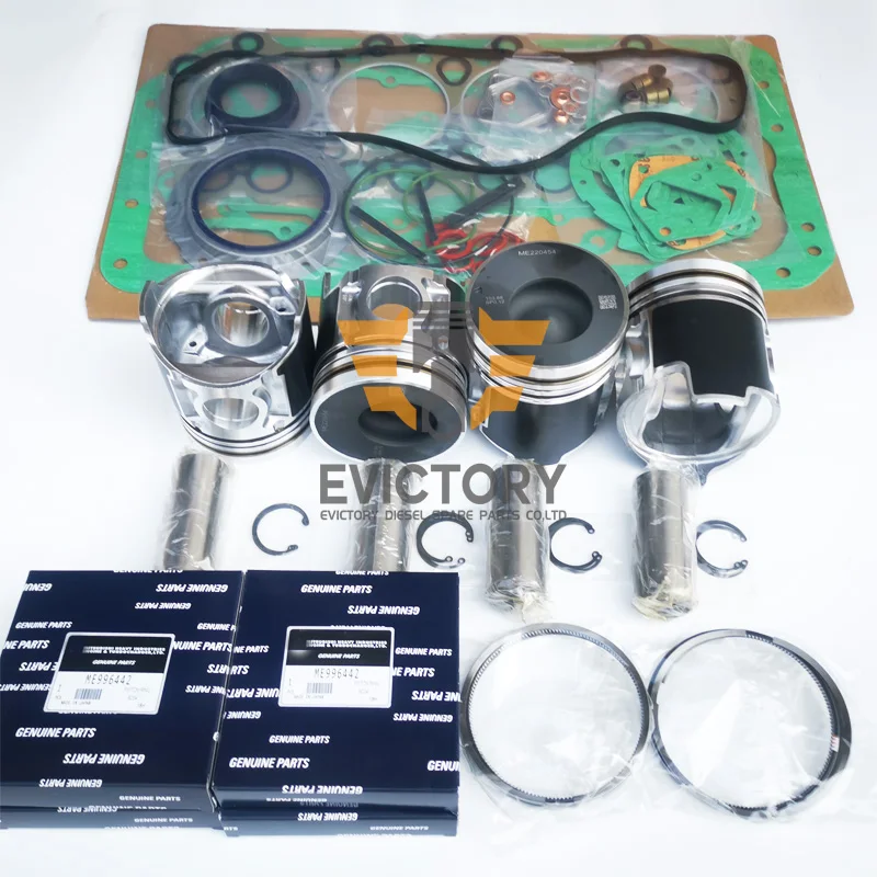 

For CANTER MITSUBISHI 4D34T 4D34-T overhaul kit water pump oil pump gasket piston ring