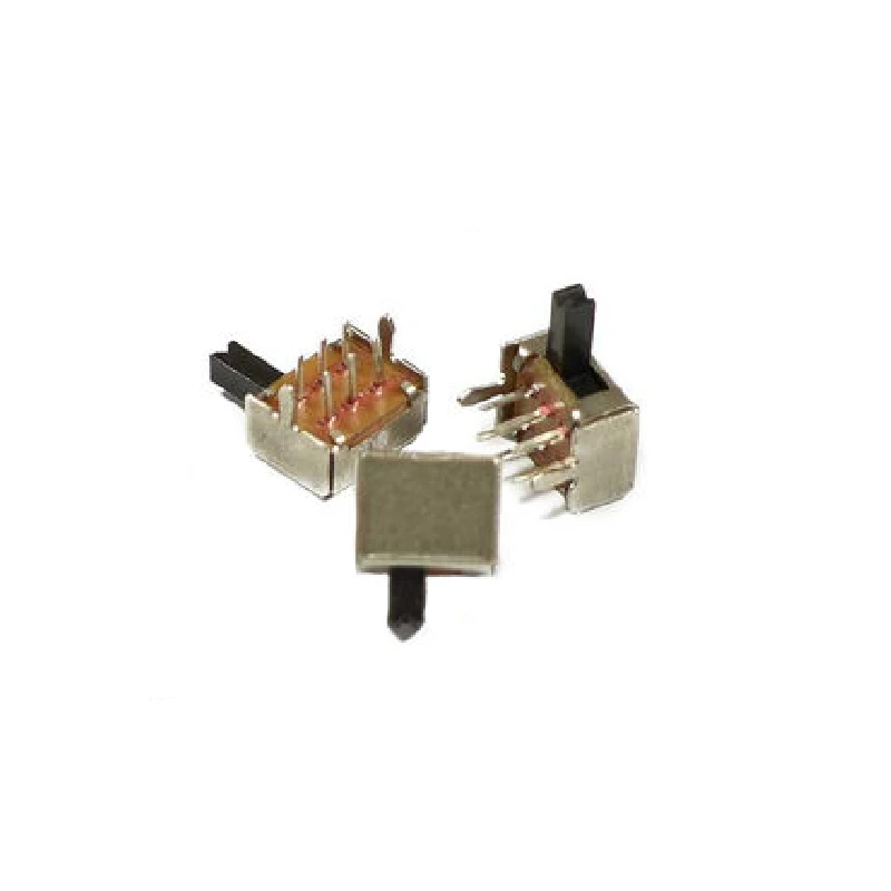 10 pces SK-22D07 lado interruptor de alternância interruptores de corrediça on-off mini