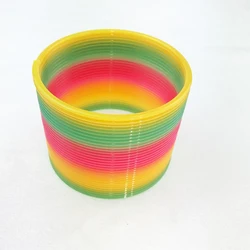 7.5CM Plastic Rainbow Spring Spiral Game Toy Funny Outdoor Child Antistress For Kids Pinata Fillers Goodies Prizes Party Favors