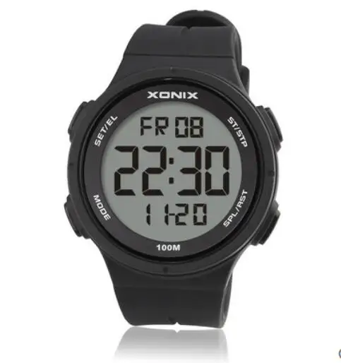 Men Digital Sports Watch temperature Display Waterproof 100m Led Light Swimming Multi Function Boys watch Outdoor Wristwatch