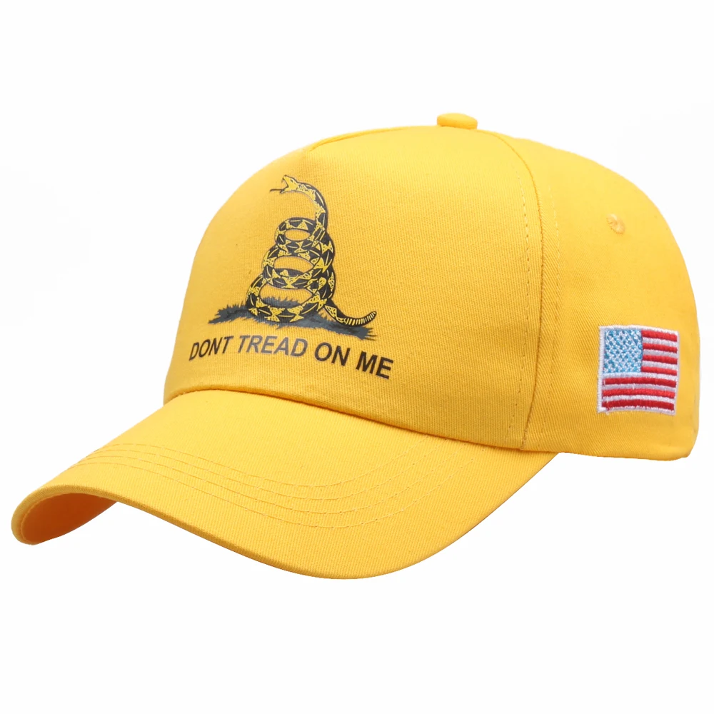 [SMOLDER]New Arrival Dont Tread On Me Tea Party Snake Print Snapback Hat Trucker Outdoor Baseball Caps