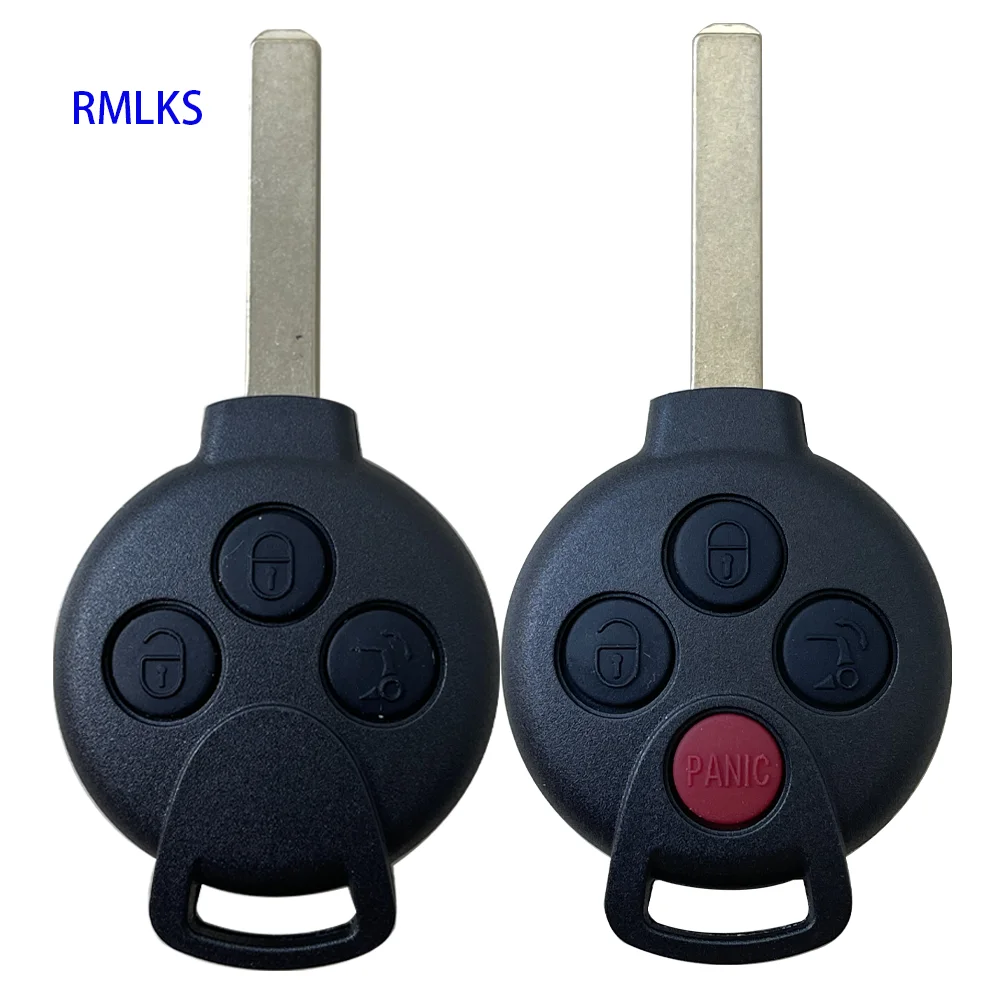 

3 Buttons Remote Car Key Shell Case Fit for Mercedes Benz Smart Fortwo 450 451 2007-2013 Auto Key Fob