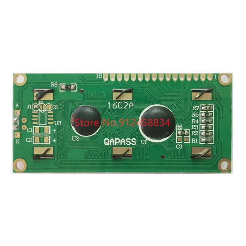 16x2 1602a britânico e europeu fonte display lcd módulo