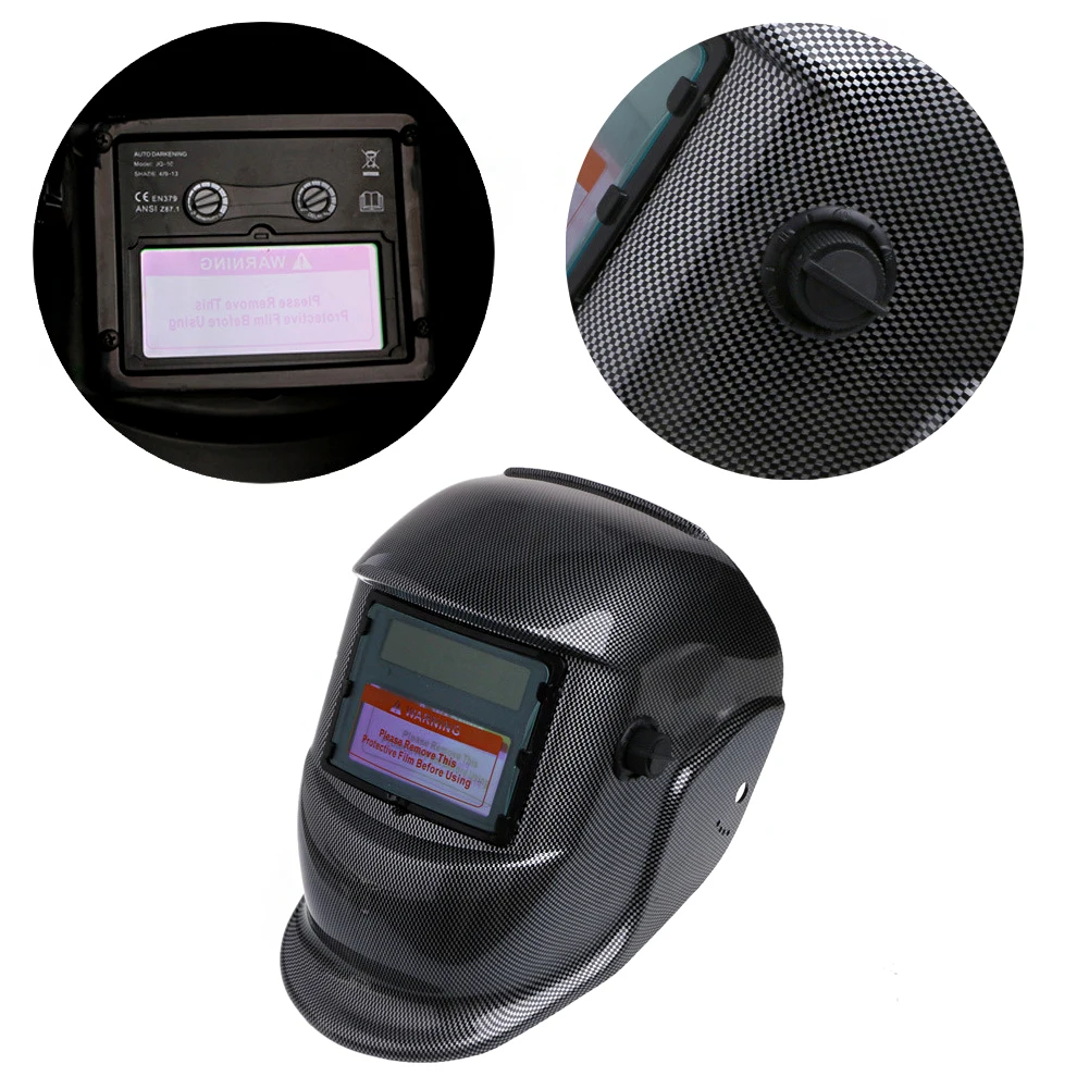 Solar Power Welder Welding Helmet Mask Automatic Adjustable Shade Lens Filter Solar Cells Power Supply Welding Helmet Lens