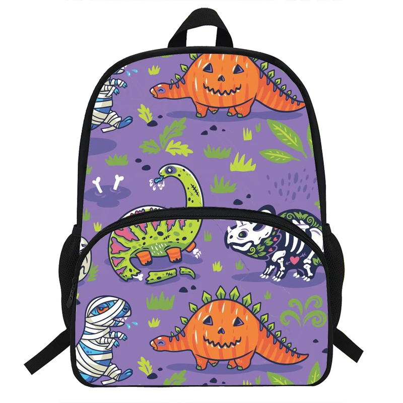 

16-Inch Rawr Dino Print Backpack For Teenagers Boys&Girls Daily Travel Bakcpack Children School Bag Laptop Mochila