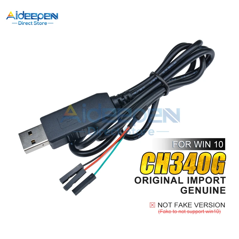 3.3V 5V Original CH340G CH340 Download Line Cable USB to TTL Module Serial Wire Adapter Compatible For Raspberry Pi For Arduino