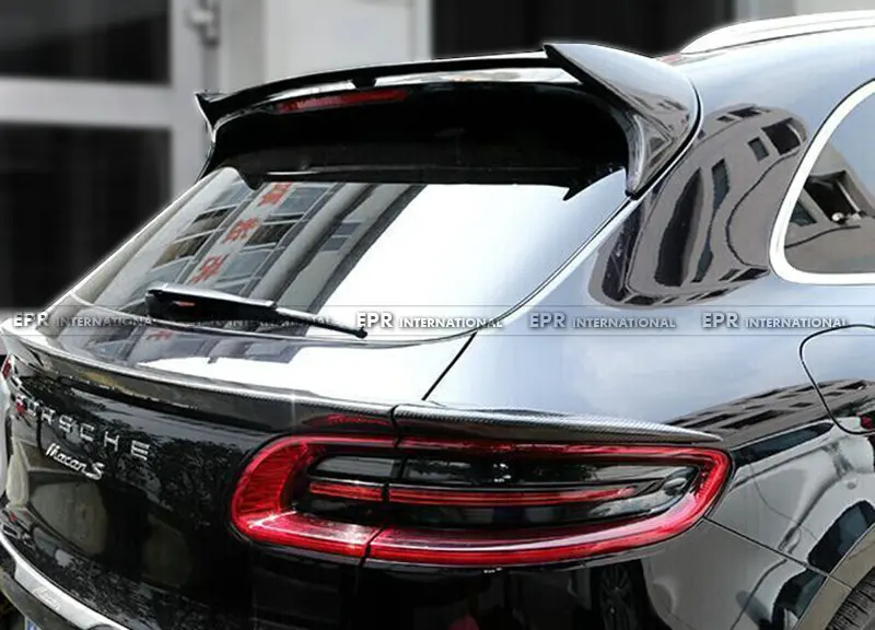 Carbon Fiber Rear Roof Spoiler Body Kit Car Accessories For Porsche Macan 2014-2016