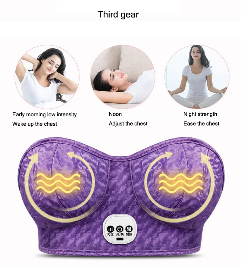 Electric Breast Enlargement Instrument Breast Massager To Enlarge Breast Physical Massage Underwear Vibration Massager