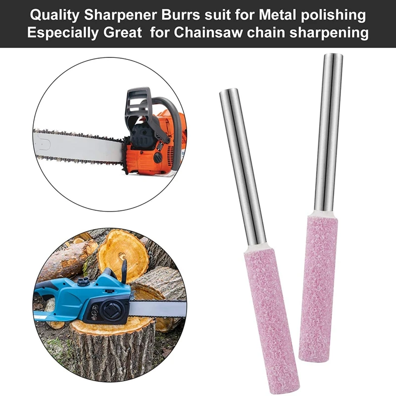 20 Pack Chainsaw Sharpener Grinding Stones Polishing Grinding Tool for Chainsaw Sharpener 3/16 Inch/ 4.8 mm CNIM Hot