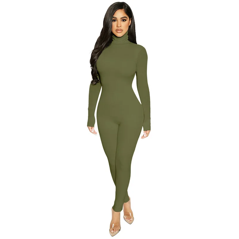 S-XL Sỉ Dropshipping 2022 Sexy Thể Thao Áo Liền Quần Nữ Quần Áo Màu Tay Dài Skinny Bodysuits Nữ Rompers