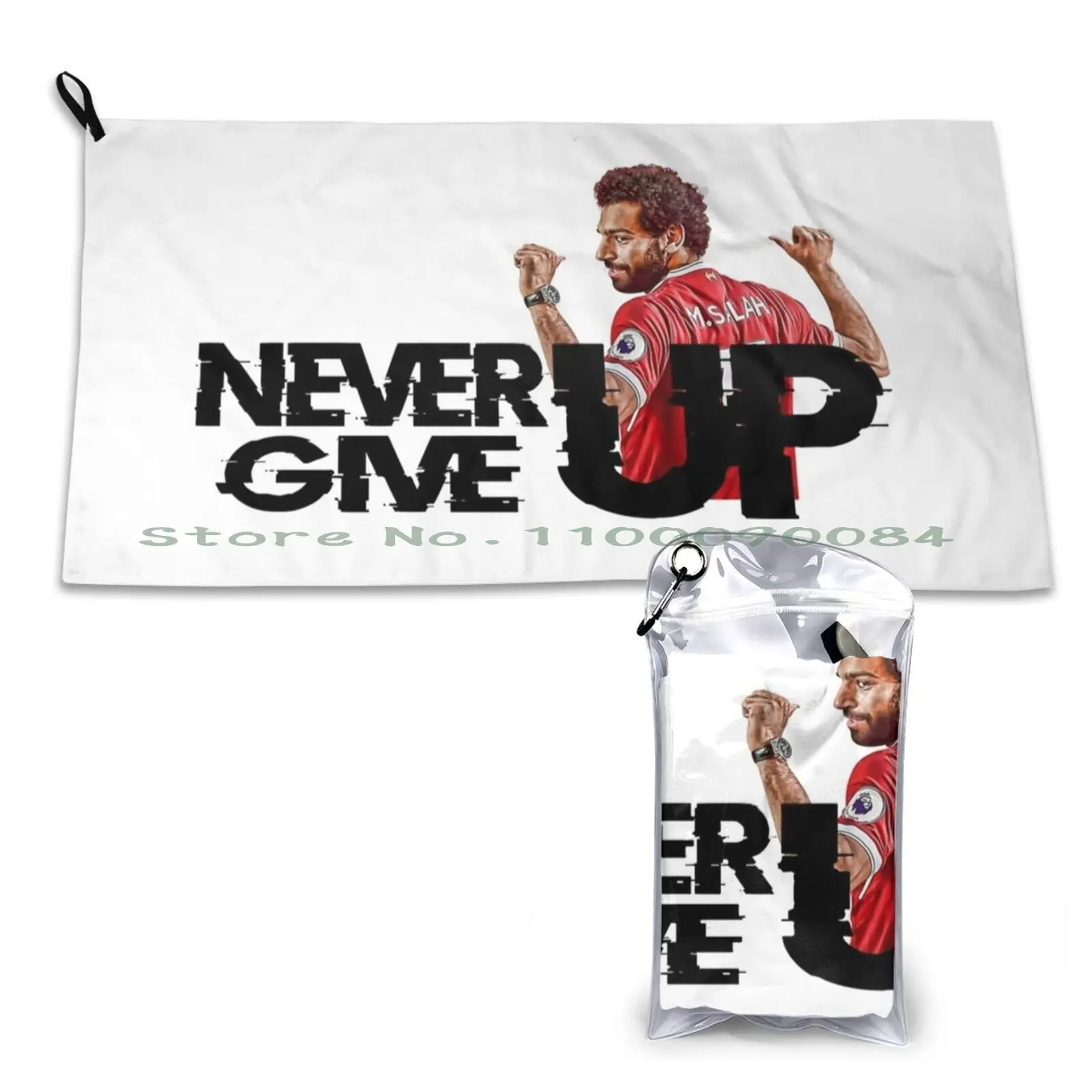 Mohamed Salah Never Give Up Quick Dry Towel Gym Sports Bath Portable Tuareg Blue Man Z Imazighen Free Man Kabyle Amazigh Berber