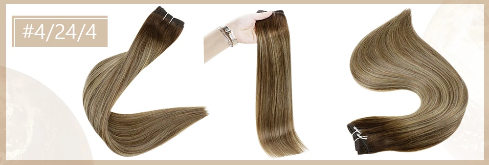 Full Shine Human Hair Weft Extensions Hair Bundles 100g Sew In Silky Straight Remy Skin Double Weft For Salon