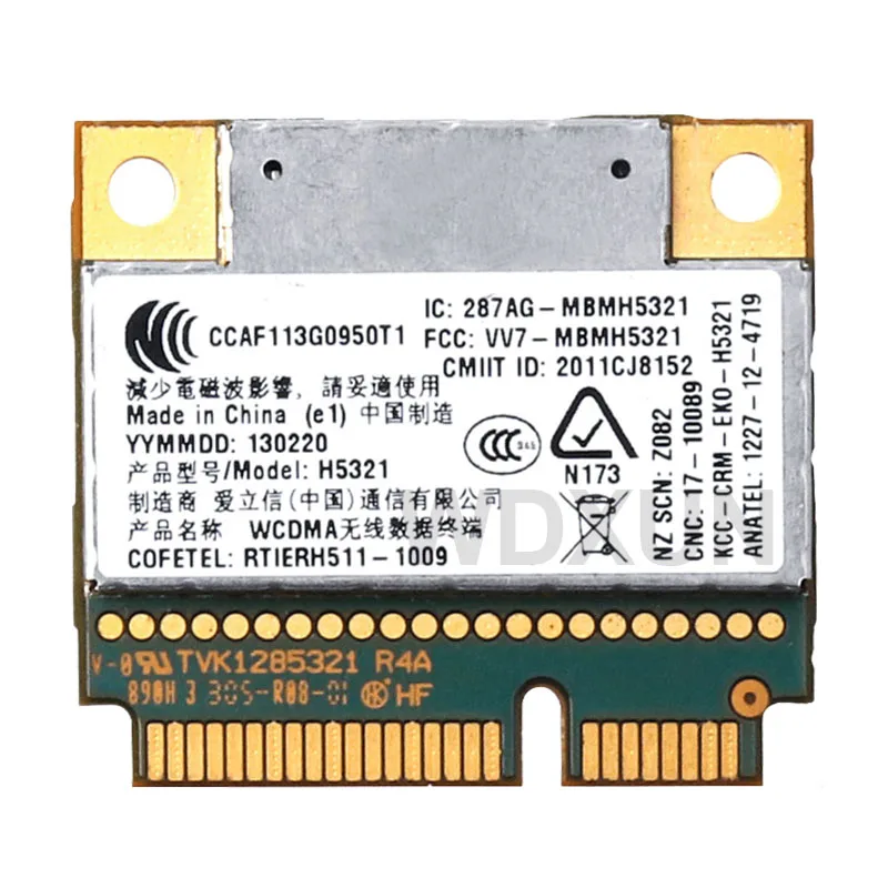 H5321 FRU 60Y3297 04W3786 half-MINI PCI-E GSM EDGE GPRS HSPA + 21 Мб GPS WLAN-карта для T430 S430 X230 W530 X131 Ericsson