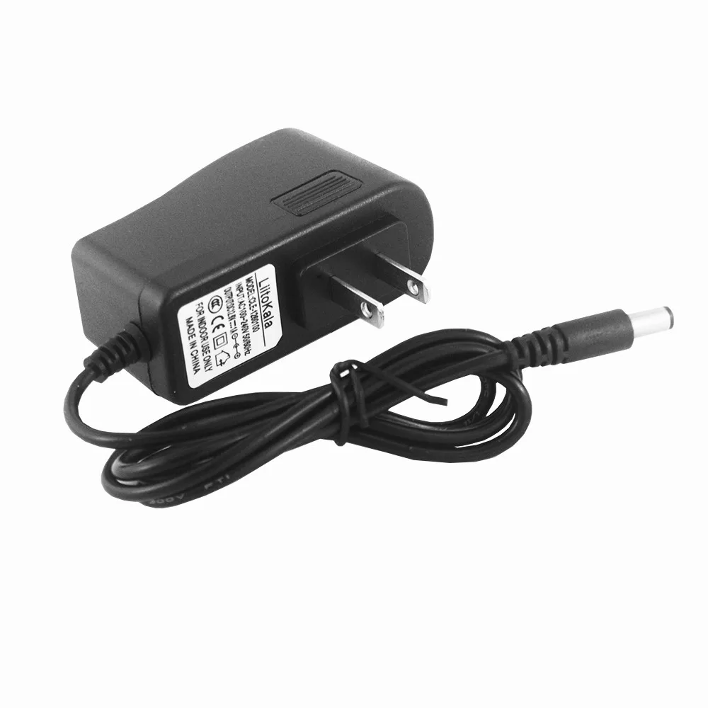 LiitoKala 12.6V 1A Sạc Pin Lithium 18650/Polymer Pin 100-240V EU/Mỹ Cắm bộ Sạc Có Dây Dẫn DC 5.5*2.5Mm