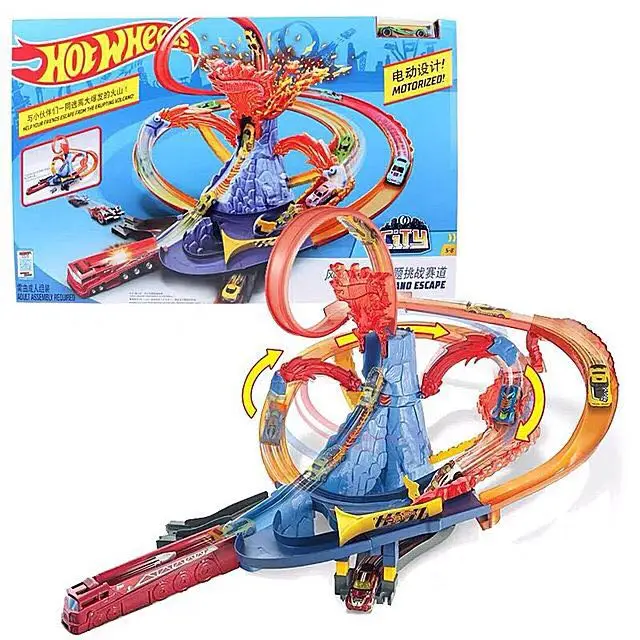 Hot Wheels 10 IN 1 Track toy Car Carros Brinquedos Voiture Hotwheels oyuncak araba Kids Car Toys For Children Birthday Gift