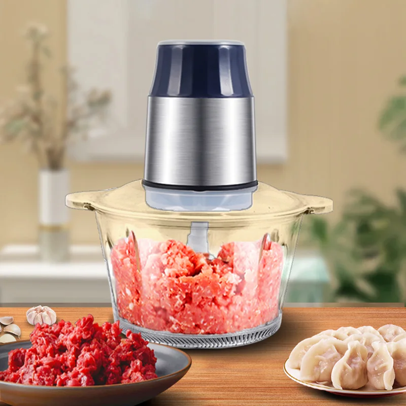 Electric Meat Grinder Household Multi-function Garlic Peeler Dumpling Stuffing Making Mixer Golden Egg Baby Food Cooking Machine