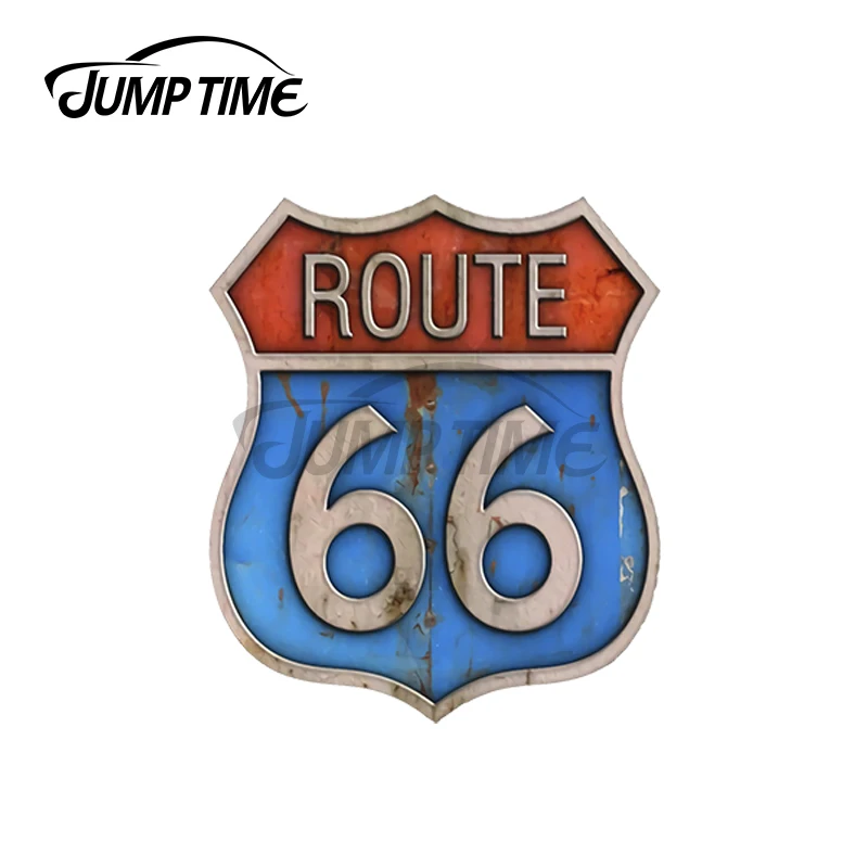 JumpTime 13x6,8 см для Route66 California, классические наклейки для автомобиля, солнцезащитные наклейки на окна мотоцикла, мотоцикл, виниловая пленка для автомобиля