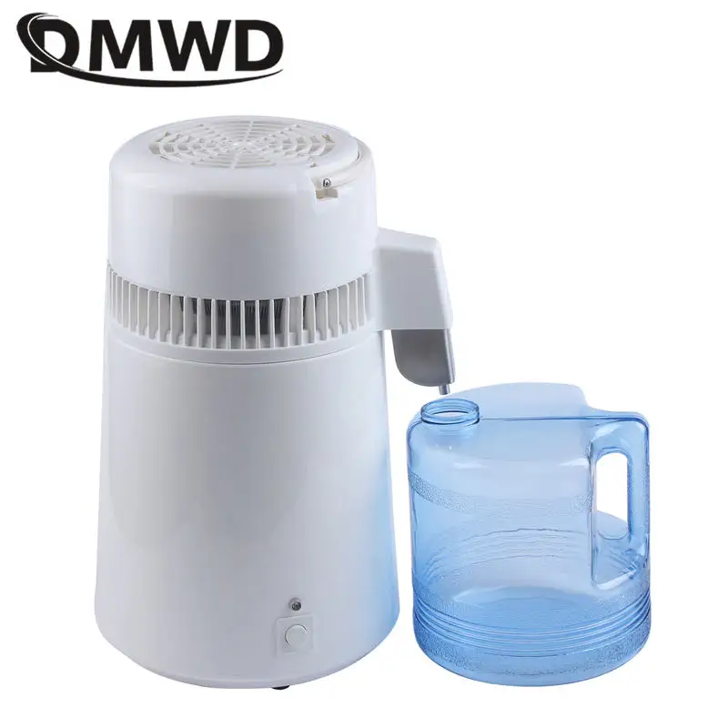 DMWD Akadálymentes vize Pálinkafőző 4L Plasztikus anyag Kanna vize distilled gépi Rozsdamentes Acél vize Tisztító Fogászati Szeszégetés berendezések Mi