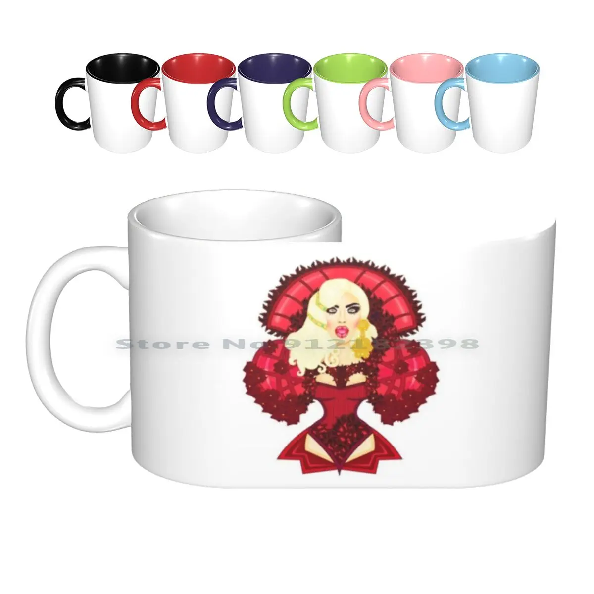 Gorgeous Bouquet Ceramic Mugs Coffee Cups Milk Tea Mug Rpdr Rupaulsdragrace Drag Dragqueen Queen Creative Trending Vintage Gift