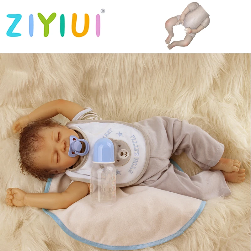 Realistic Reborn Doll Boy 55 Cm Soft Silicone Vinyl Cloth Body Anatomy Correct Simulation Real Baby Fashion Gift Toy Collection