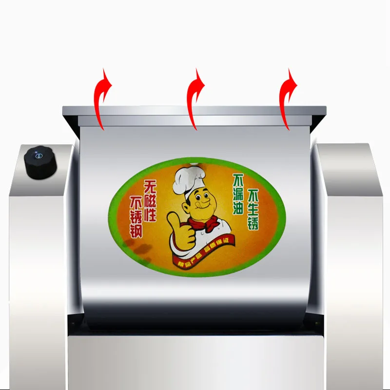 220V Flour Mixer Stainless Steel Bread Dough Mixer Flour Kneading Machine Household Flour Mixer