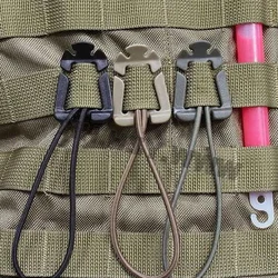 Mosquetón de nailon con hebilla para mochila Molle de 1/2/5 piezas, ganchos para colgar bolsas de acampada al aire libre, abrazadera EDC, herramientas de equipo de supervivencia