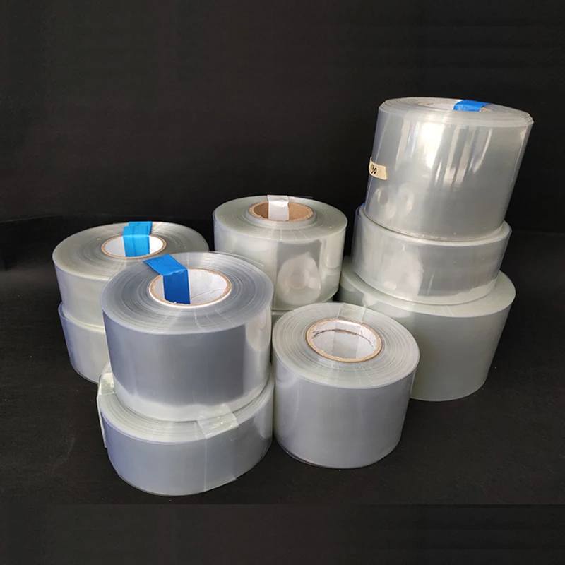 

1KG transparent 18650 lithium battery sleeve sheath PVC heat shrinkable tube shrink film of various sizes shrink sheath