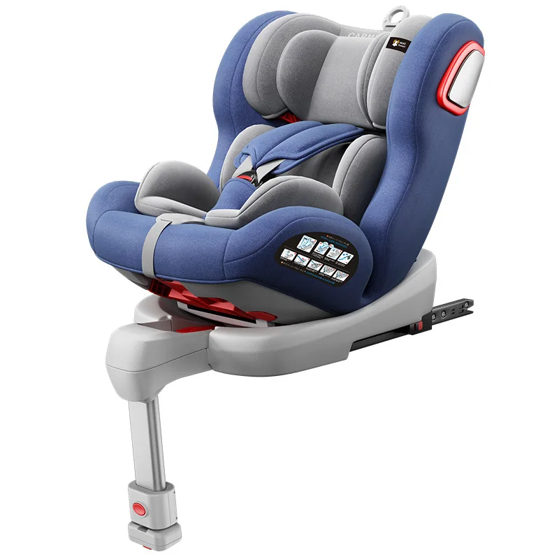 Carmind-asiento de coche giratorio de 360 grados para niños de 0 a 12 años, soporte Isofix ajustable para recién nacidos de 0-4-7 años