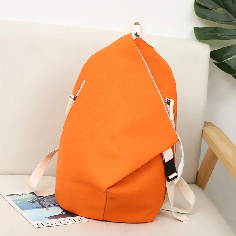 Backpacks Solid Couples Unisex  Large Capacity Canvas School Bags Travel Casual Harajuku Ins High Street Design Ulzzang