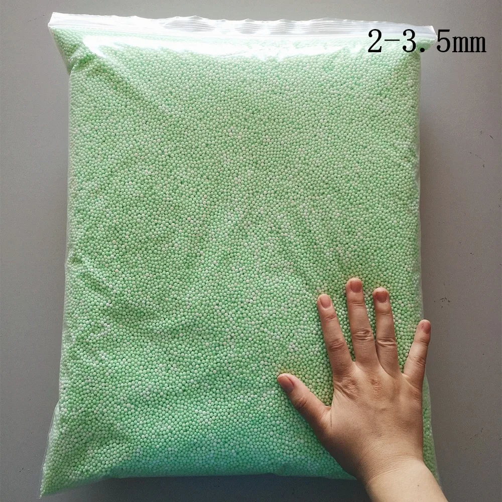 250 g/Beutel Macarons 2–3,5 mm 4–6 mm Pastell-Mini-Schaumperlen, bunte Styropor-Styropor-Füllkugeln, Basteln, DIY – Detail 9