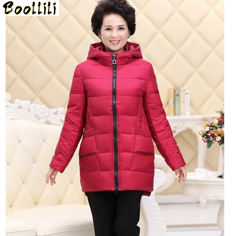 Jacket Boollili Woman 2023 Winter Brand Parkas White Duck Down Coat Light Jacket daunenjacke frauen Warm Jackets Plus Size 5XL