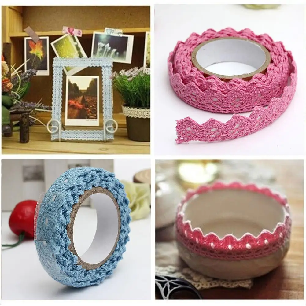 ホット販売!!! 装飾中空レースdiyテープ粘着スクラップブックマスキングテープ粘着クラフト