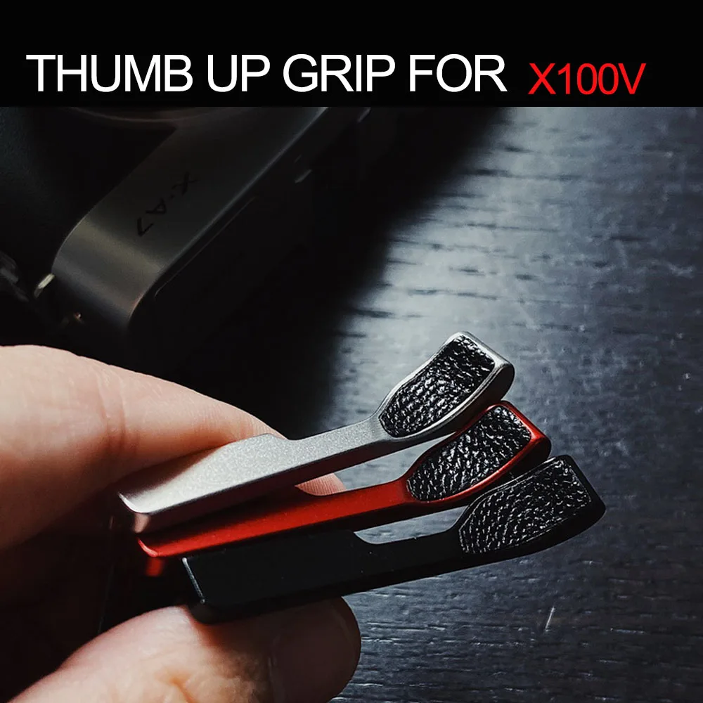 High Quality Thumb UP Thumb Rest Thumb Grip With Genuine Leather Sticker For Fuji X100V FUJIFILM X-100V