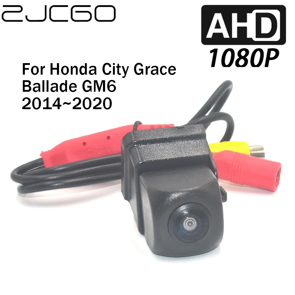 

ZJCGO Car Rear View Reverse Backup Parking AHD 1080P Camera for Honda City Grace Ballade GM6 2014 2015 2016 2017 2018 2019 2020