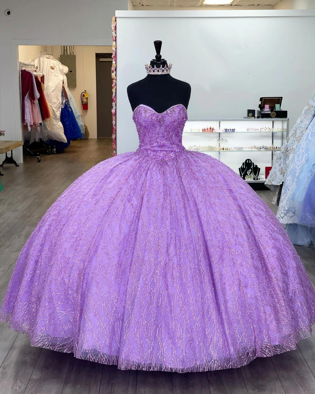 Vestidos lilas de lentejuelas para quinceañera, 15 años, 2022, Vestido largo de baile de graduación, quinceañera, dulce, escote en forma de corazón, quinceañera