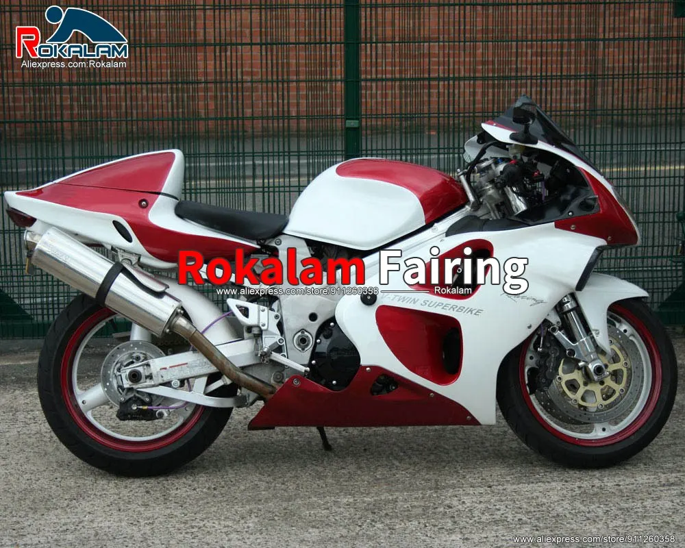 Fairing Kit For Suzuki TL1000R 1998 1999 2000 2001 2002 2003 TL 1000R 98-03 White Red Motorcycle Bodyworks (Injection Molding)