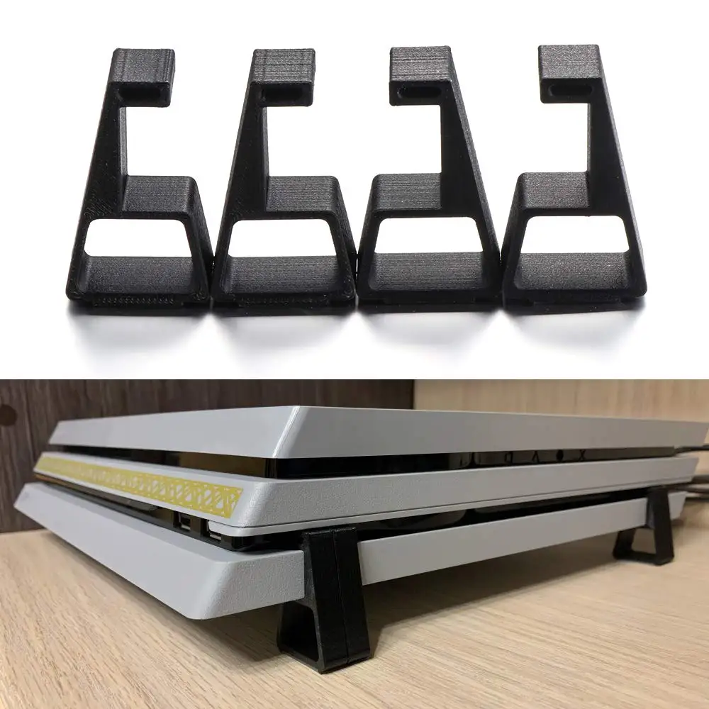 4PC Game Console Horizontal Stand Feet Holder Bracket Cooling Feet Desktop Stand For PlayStation4 PS4 Slim Pro Game Accessories