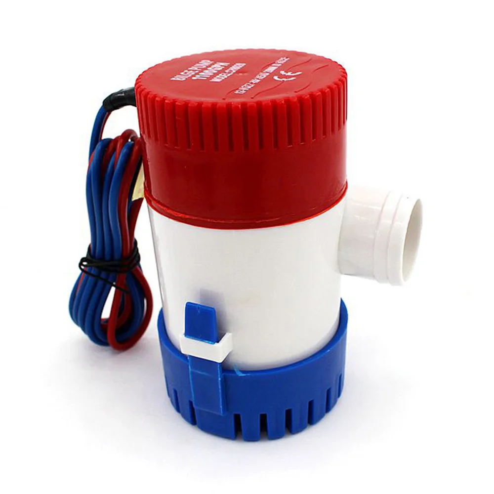 Tauchpumpe Elektrische Wasserpumpe 12V 350/500/750/1100GPH Filter Wasserpumpe Mini 24V Bilgenpumpe Solar Mikromotor Boot Marinepumpe 12V