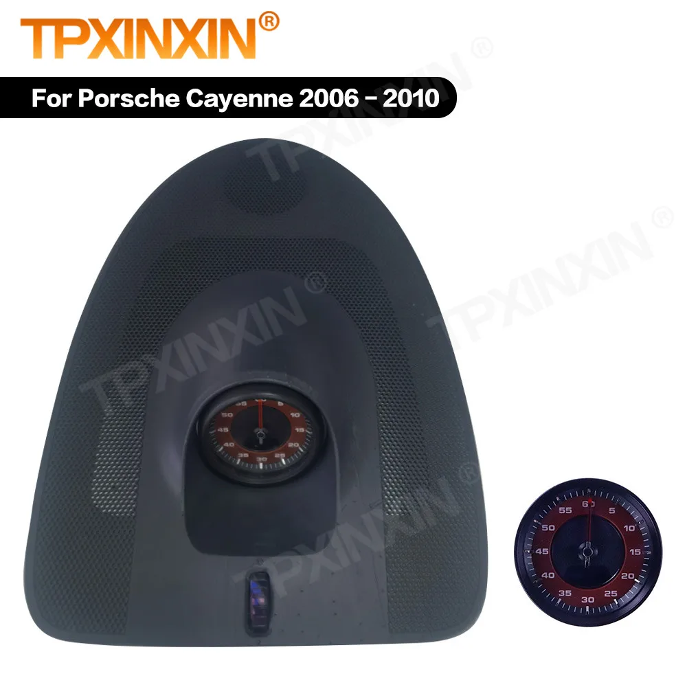 TPXINXIN For Porsche Cayenne 2006 2007 2008 2009 2010 Interior Dashboard Center Compass Time Electronic Meter Clock Accessional